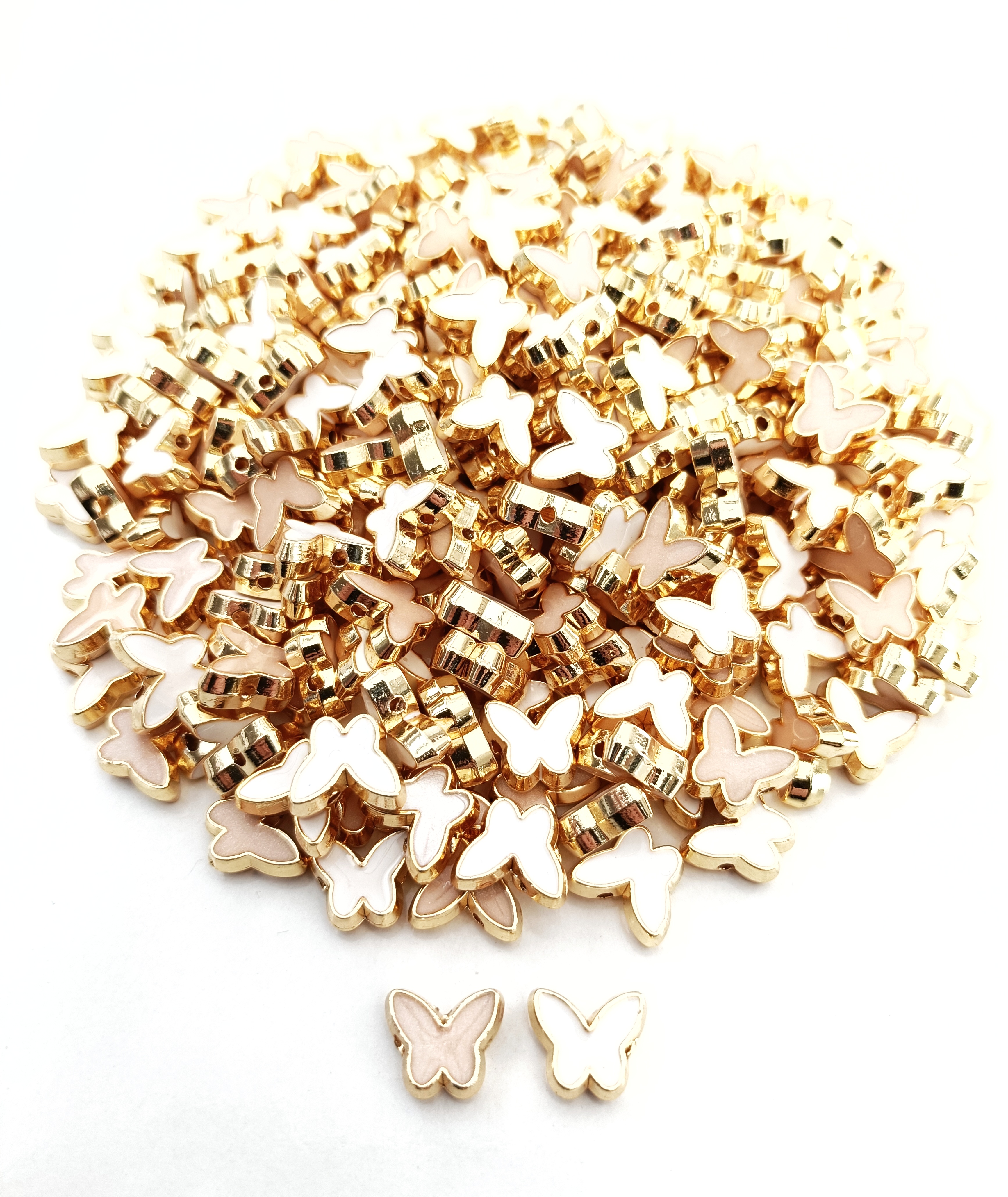 Gold Mineli Kelebek Ara Takı Malzemesi