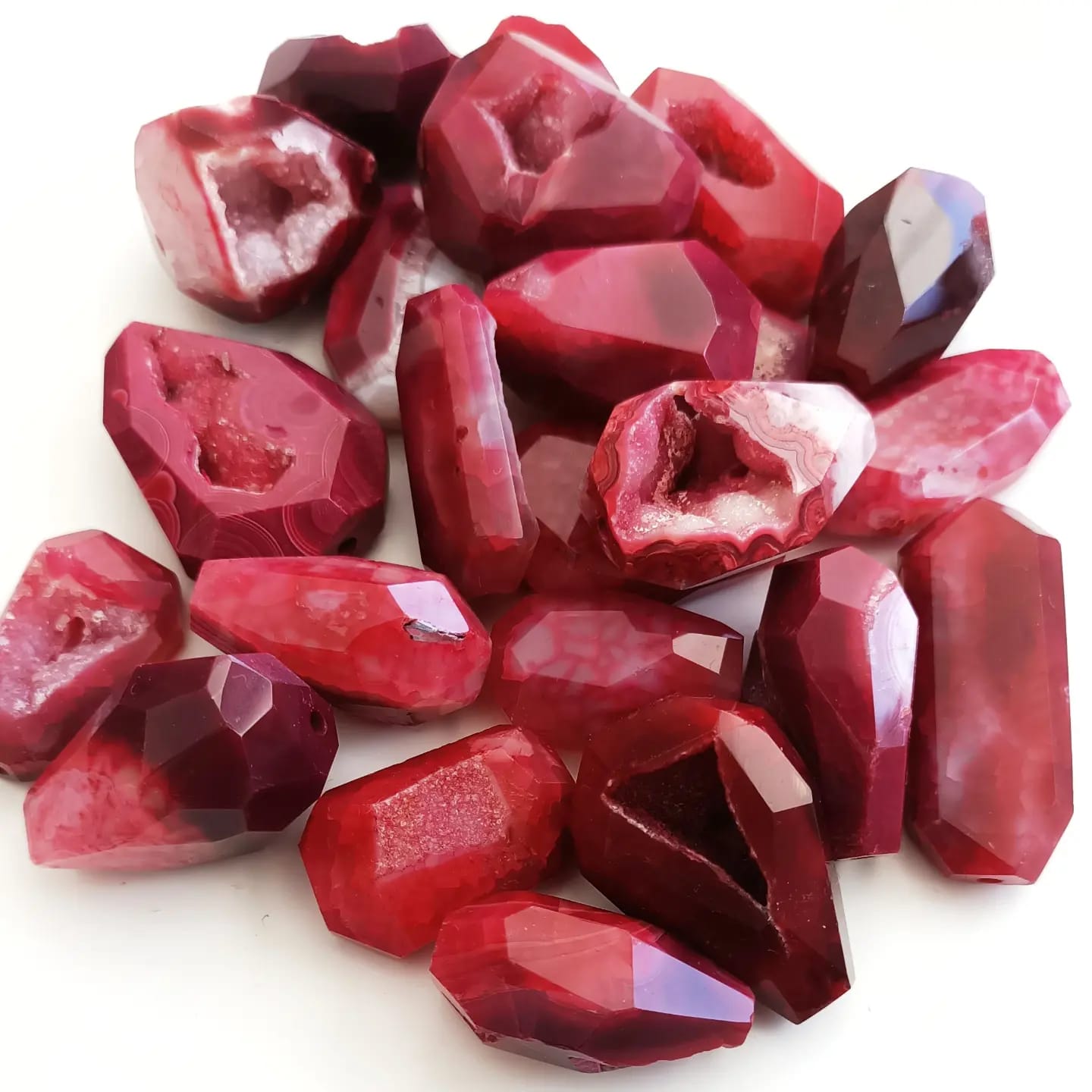 Tekli PINK AKIK Doğal Taş Takı Aparatı