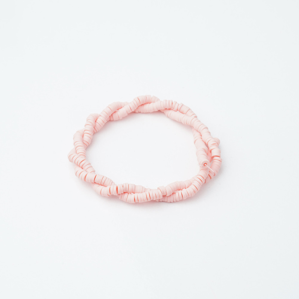 Pembe Fimo Boncuk Fb0154