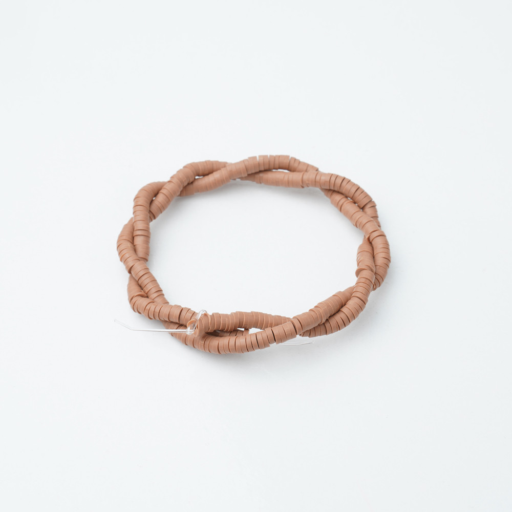 Açık Kahve Fimo Boncuk Fb0171