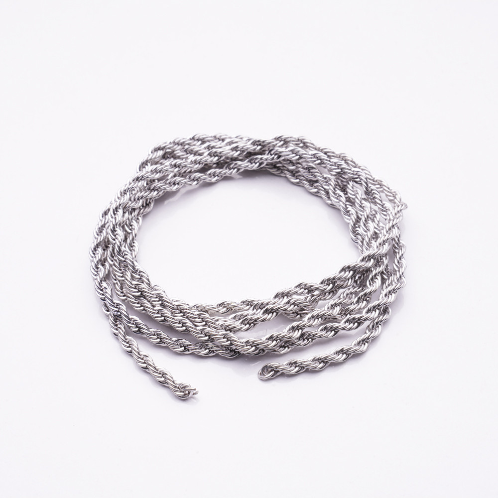  Gümüş Kaplama Zincir Tky0005