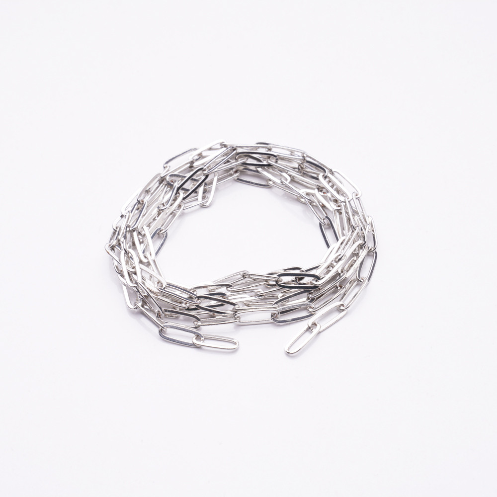  Gümüş Kaplama Zincir Tky0009