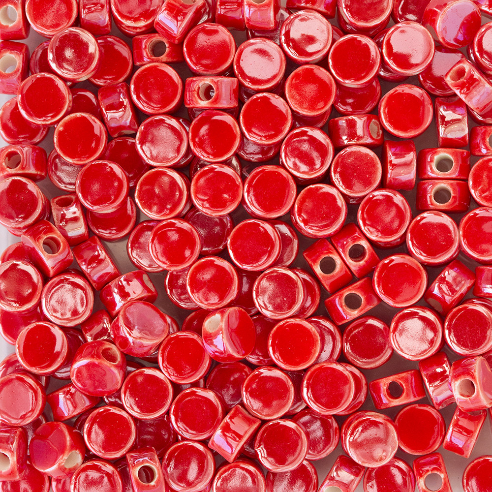  Yassı Yuvarlak Seramik Boncuk Scb0002