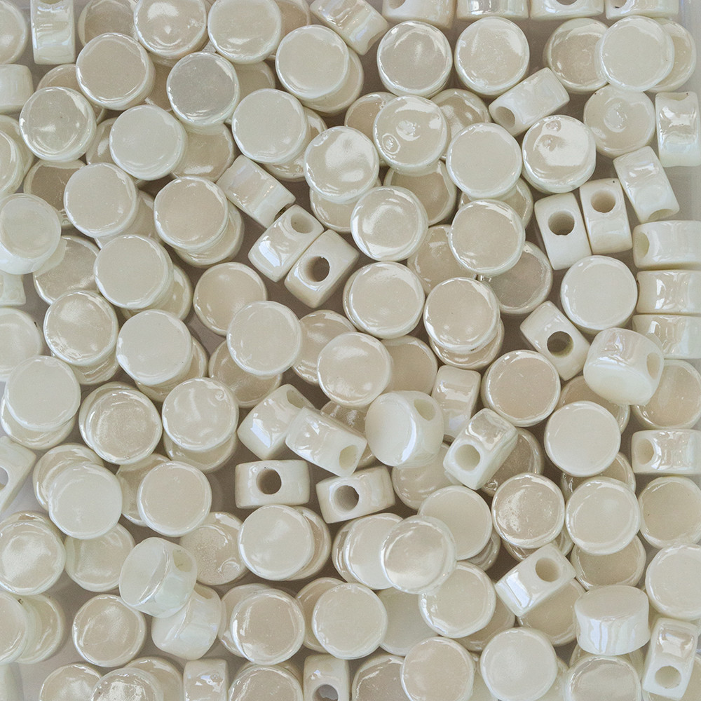  Yassı Yuvarlak Seramik Boncuk Scb0003