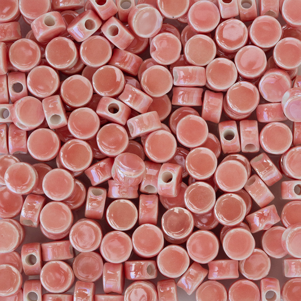  Yassı Yuvarlak Seramik Boncuk Scb0004