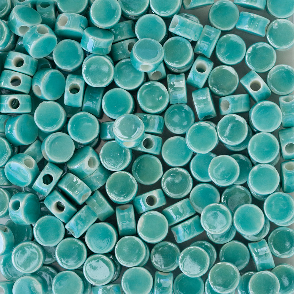  Yassı Yuvarlak Seramik Boncuk Scb0005