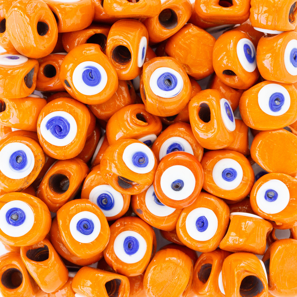 Turuncu Cam Danagöz Nazar Boncuğu Scb0024