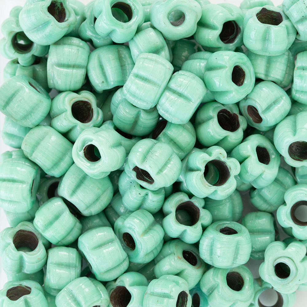 Mint Yeşil Çiçek Cam Boncuk Scb0034