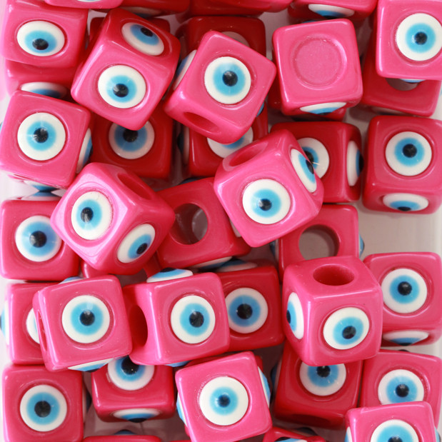 Koyu Pembe Küp Plastik Dana Göz Pnb0016