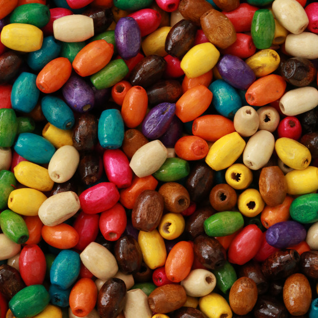 Silindir Mix Ahşap Boncuk Ab006