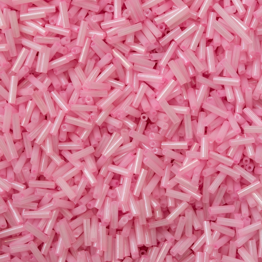 Pembe Uzun Boru Kesme Boncuk Boru0080