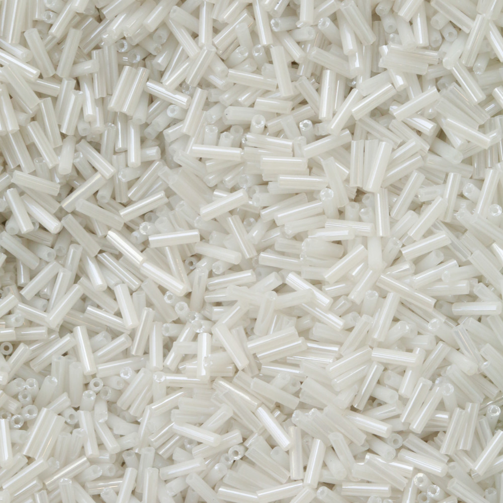 Beyaz Uzun Boru Kesme Boncuk Boru0091