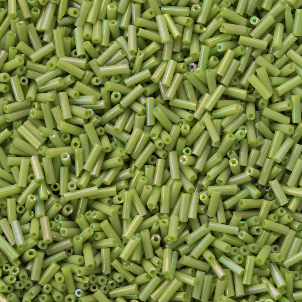 Yeşil Uzun Boru Kesme Boncuk Boru0100