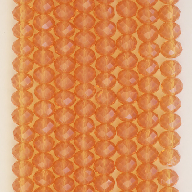 Şeffaf Bej 8mm Kristal Boncuklar Krs0230