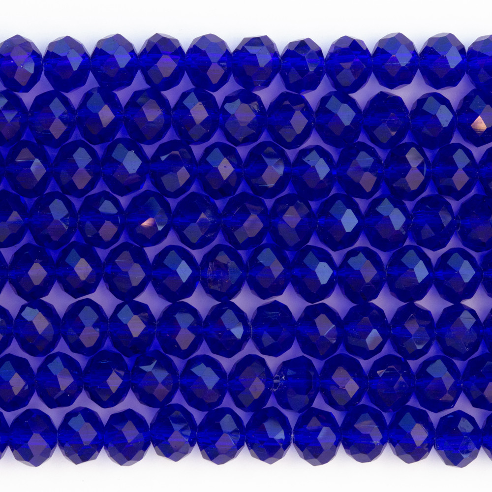 Lacivert 8mm Kristal Boncuklar Krs0241