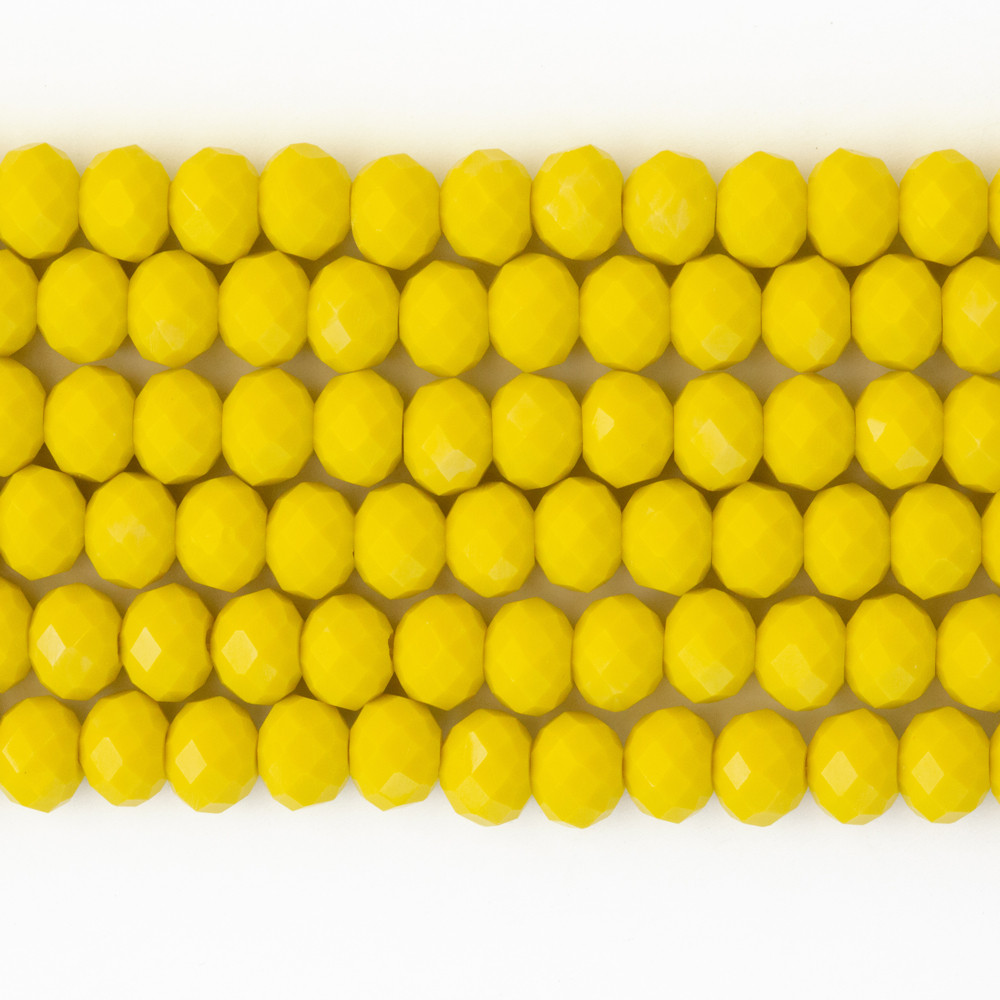 Sarı 8mm Kristal Boncuklar Krs0242