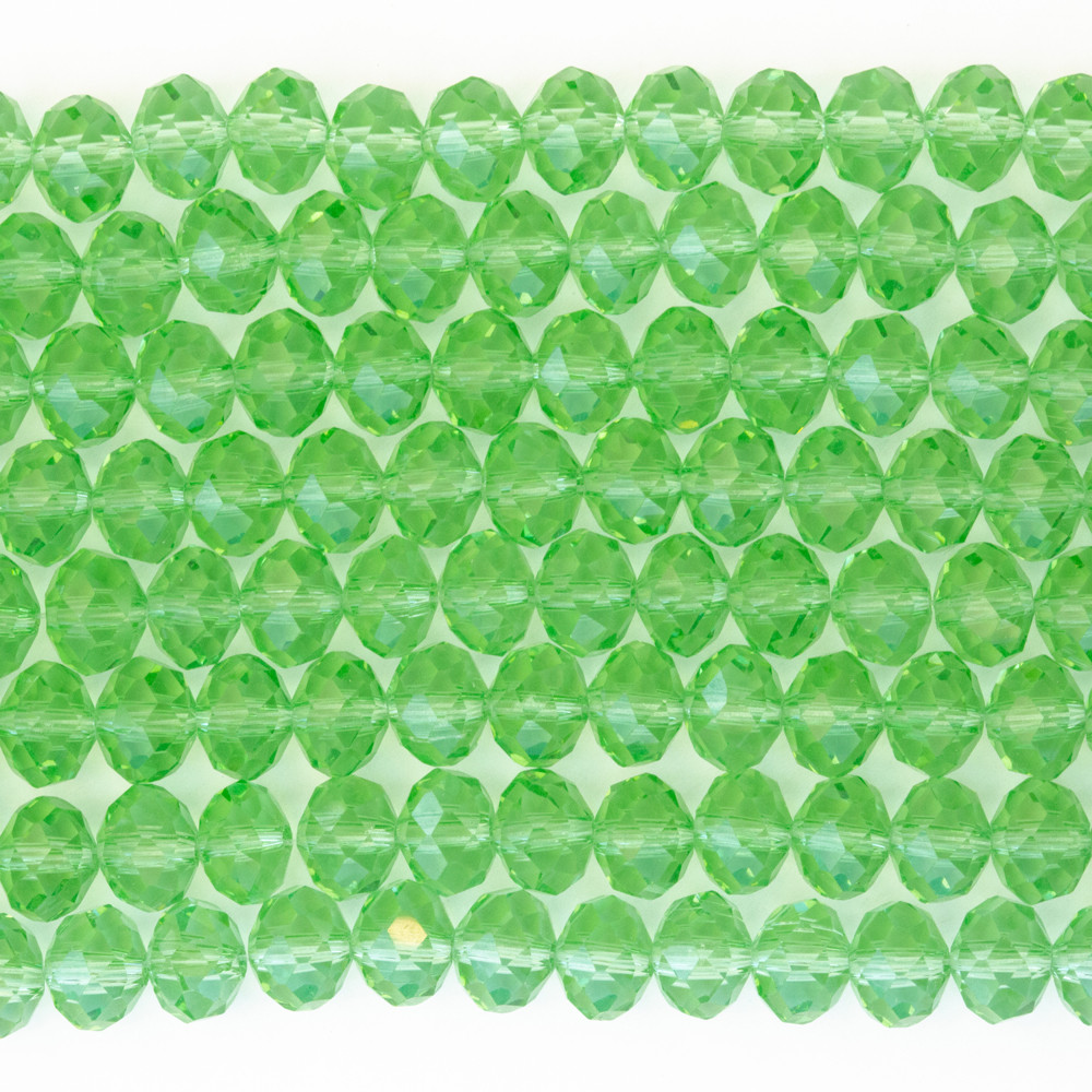 Şeffaf Yeşil 8mm Kristal Boncuklar Krs0245