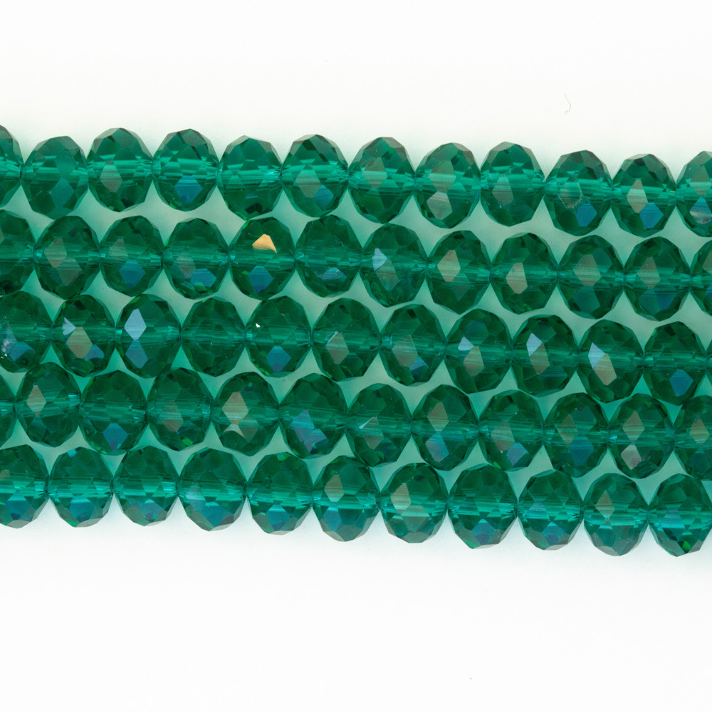 Şeffaf Yeşil 8mm Kristal Boncuklar Krs0256