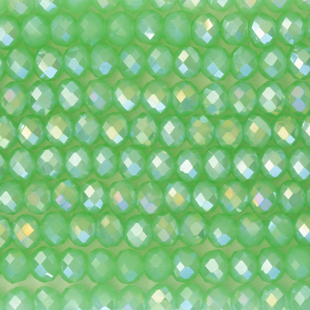 Alaca Yeşil 8mm Kristal Boncuklar Krs0258