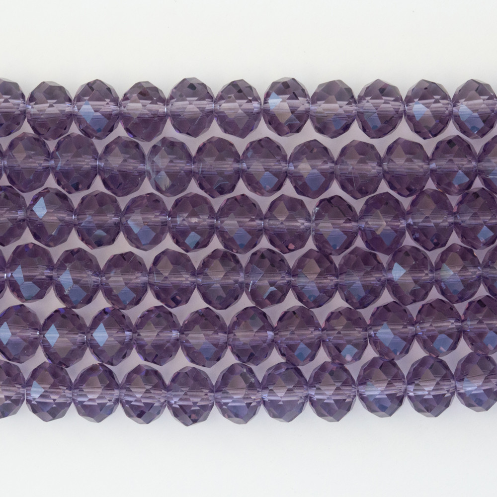 Mor 8mm Kristal Boncuklar Krs0265
