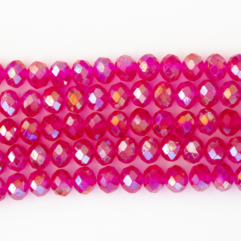 Alaca Pembe 8mm Kristal Boncuklar Krs0268