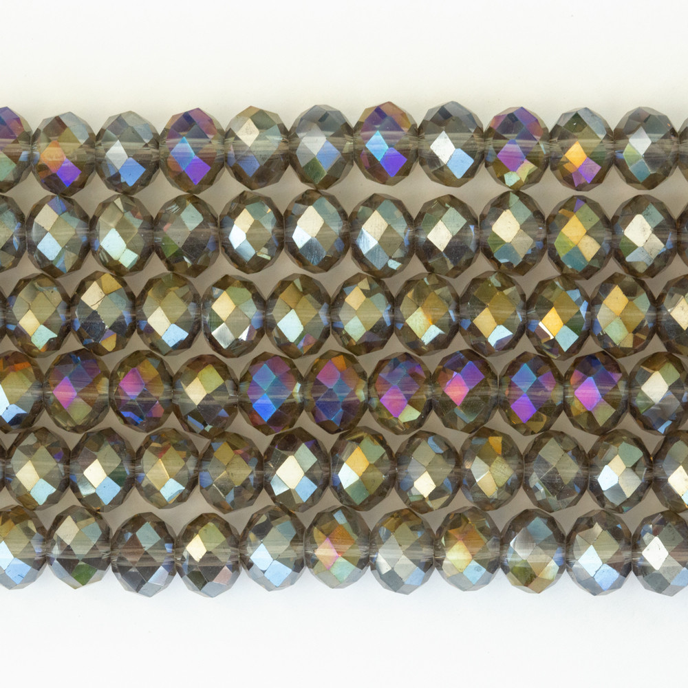 Gri 8mm Kristal Boncuklar Krs0275