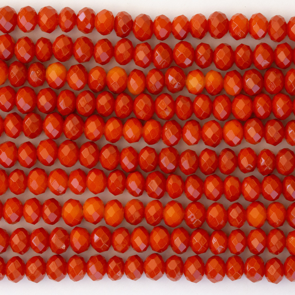 Turuncu 6mm Kristal Boncuklar Krs0164