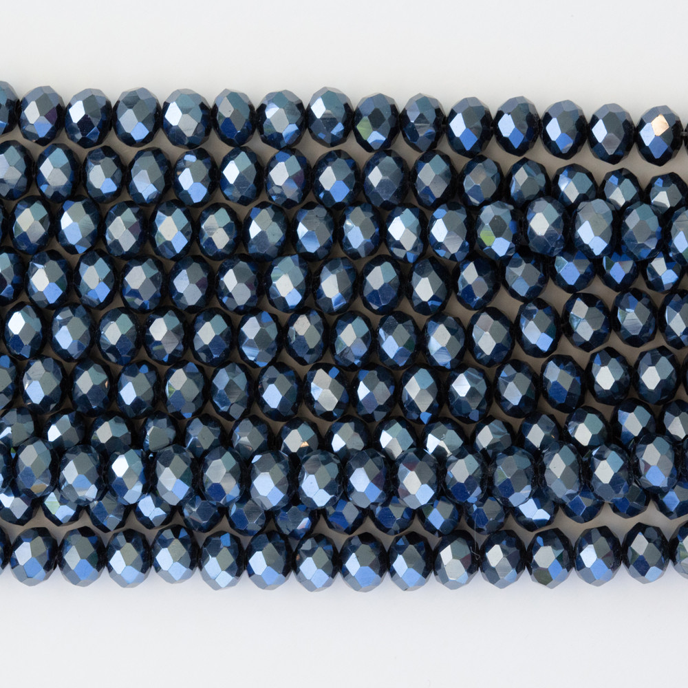 Antrasit 6mm Kristal Boncuklar Krs0178