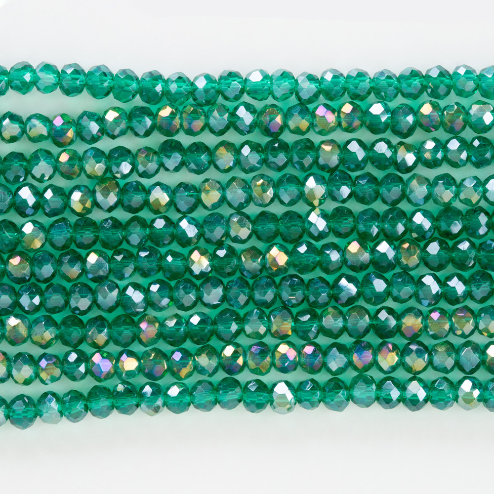 Alaca Yeşil 4mm Kristal Boncuklar Krs0108