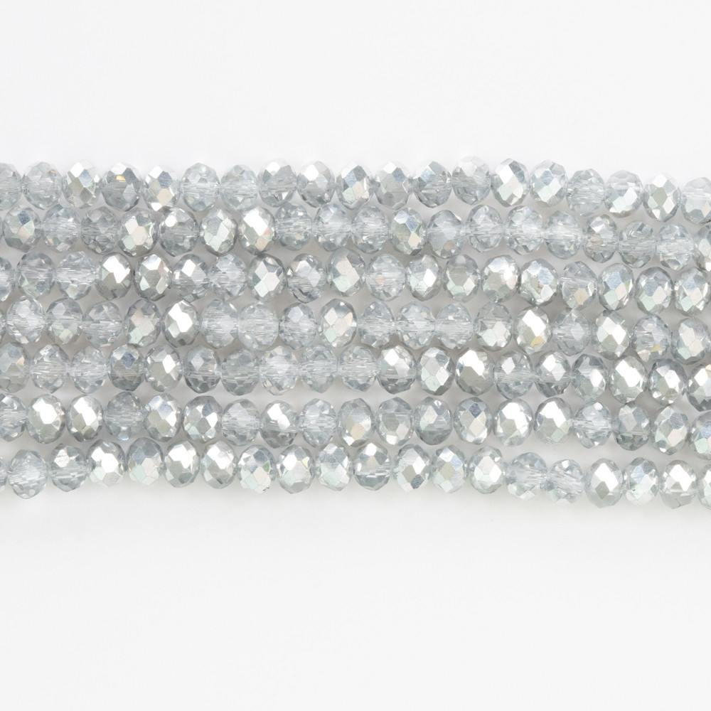 Alaca Gri 4mm Kristal Boncuklar Krs0116