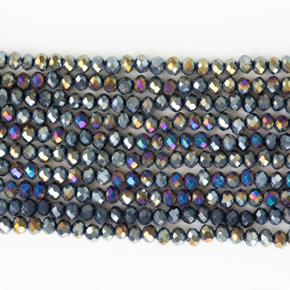 Alaca Mor 4mm Kristal Boncuklar Krs0117