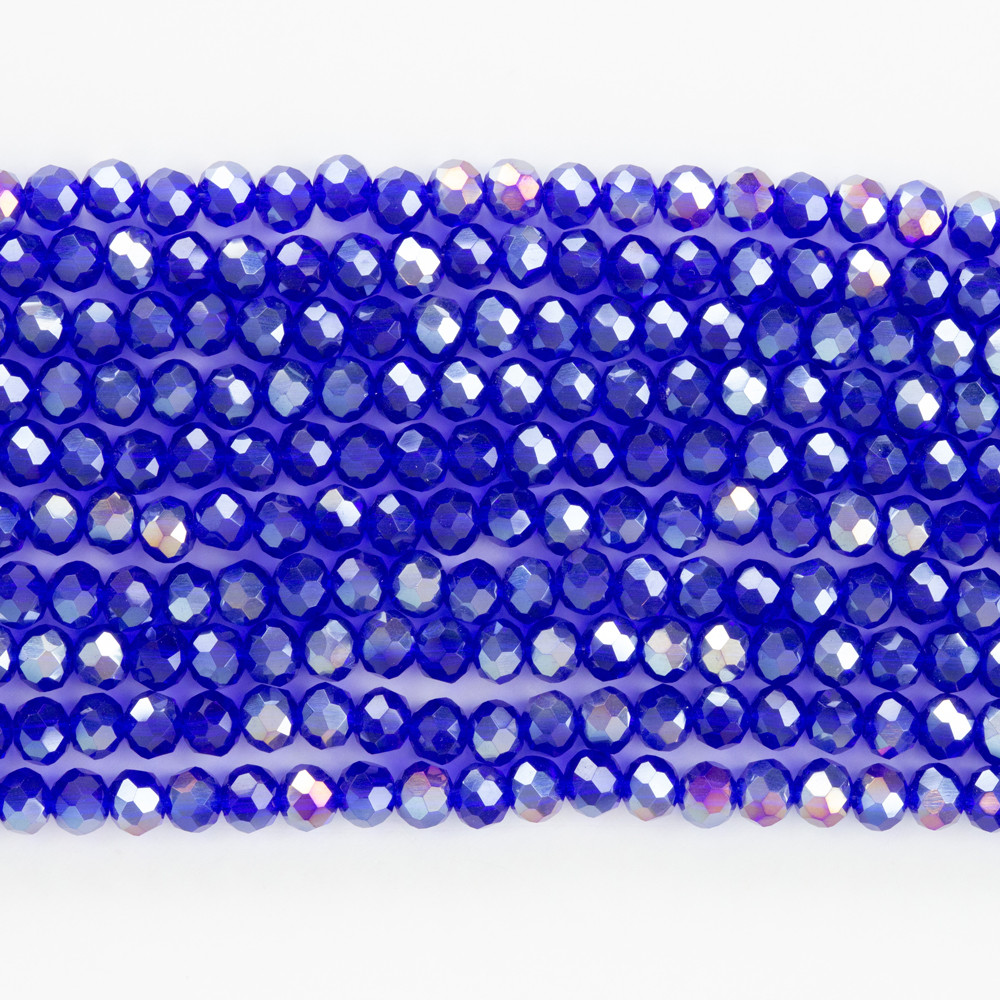 Sax Mavi 4mm Kristal Boncuklar Krs0118