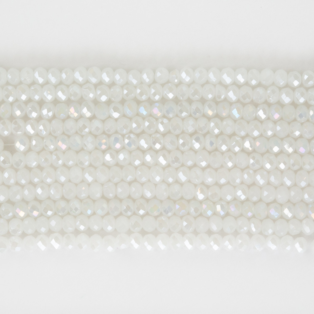 Beyaz 4mm Kristal Boncuklar Krs0130