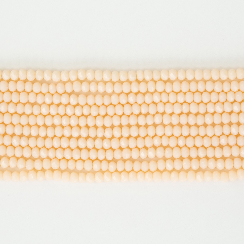 Açık Somon 3mm Kristal Boncuklar Krs0035