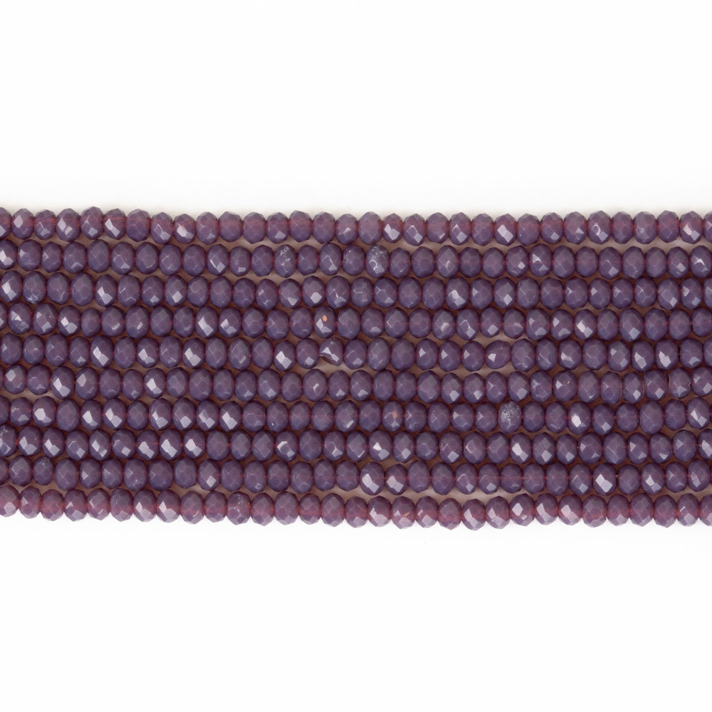 Mor 3mm Kristal Boncuklar Krs0037