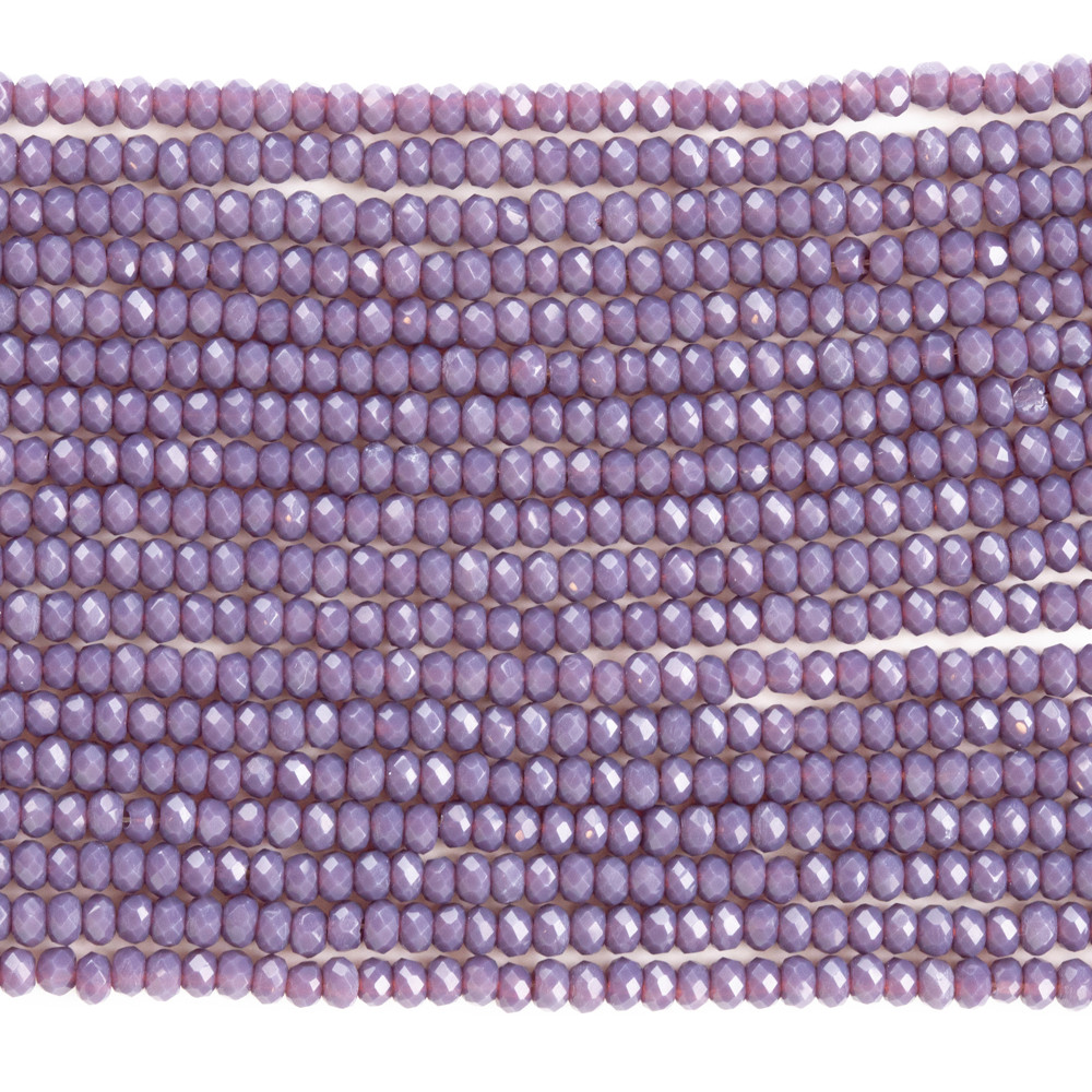 Açık Mor 3mm Kristal Boncuklar Krs0040