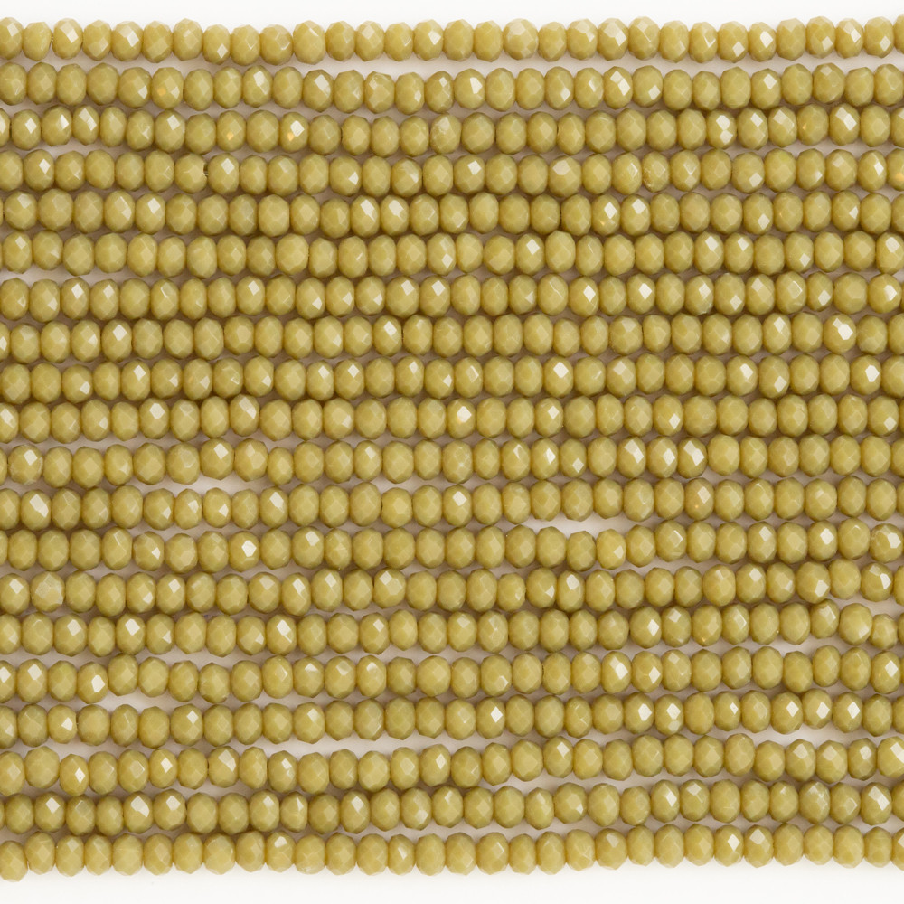 Açık Kahve 3mm Kristal Boncuklar Krs0047