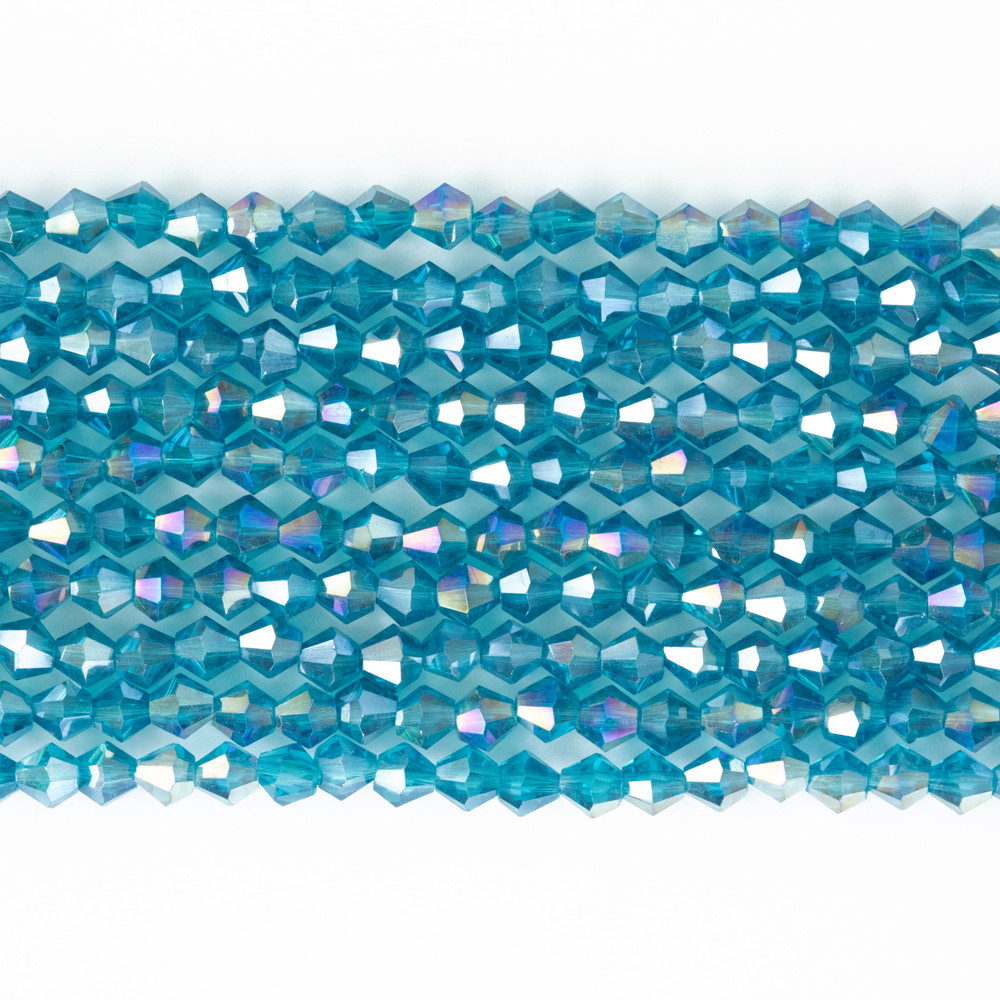 Alaca Mavi 4mm Pramit Kristal Boncuklar Krs0061