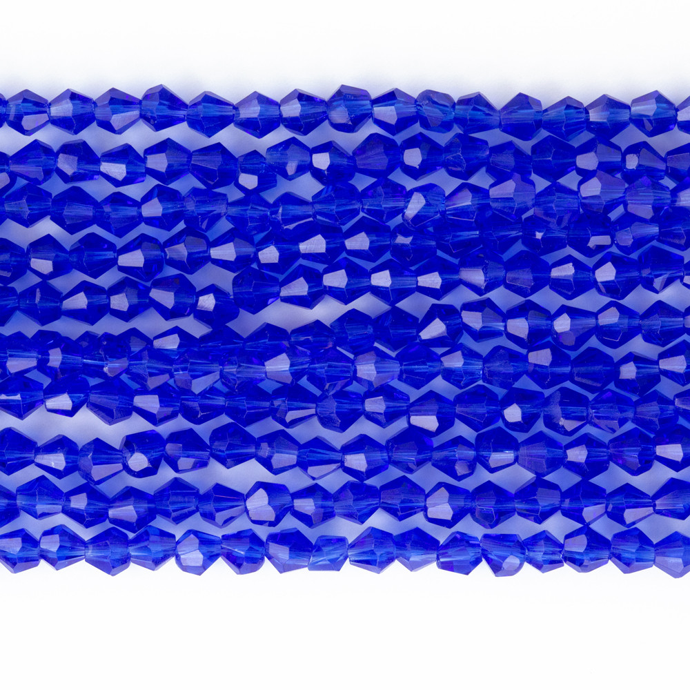 Mavi 4mm Pramit Kristal Boncuklar Krs0062