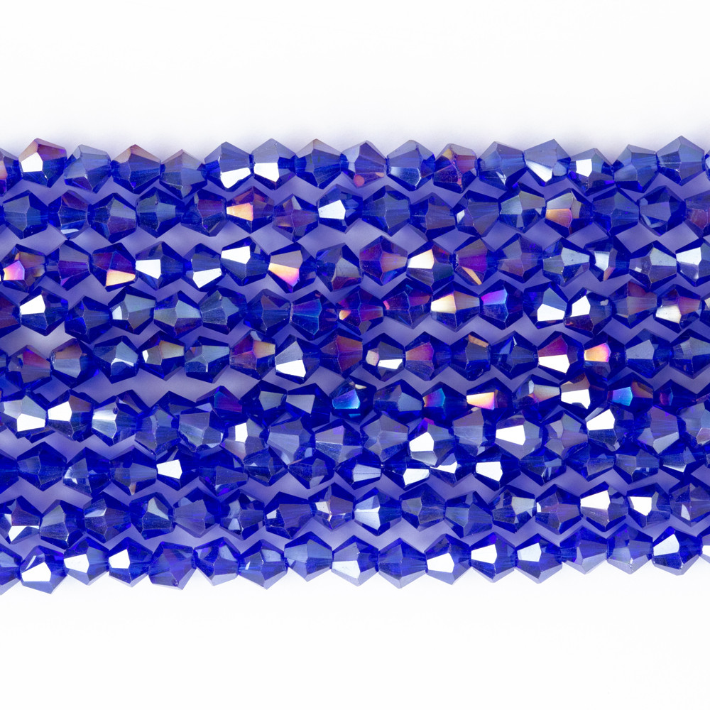 Alaca Mavi 4mm Pramit Kristal Boncuklar Krs0063