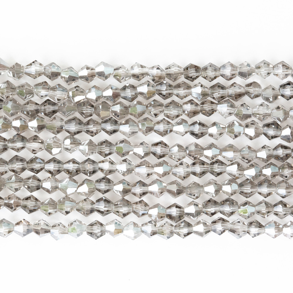 Şeffaf Gri 3mm Kristal Boncuklar Krs0075