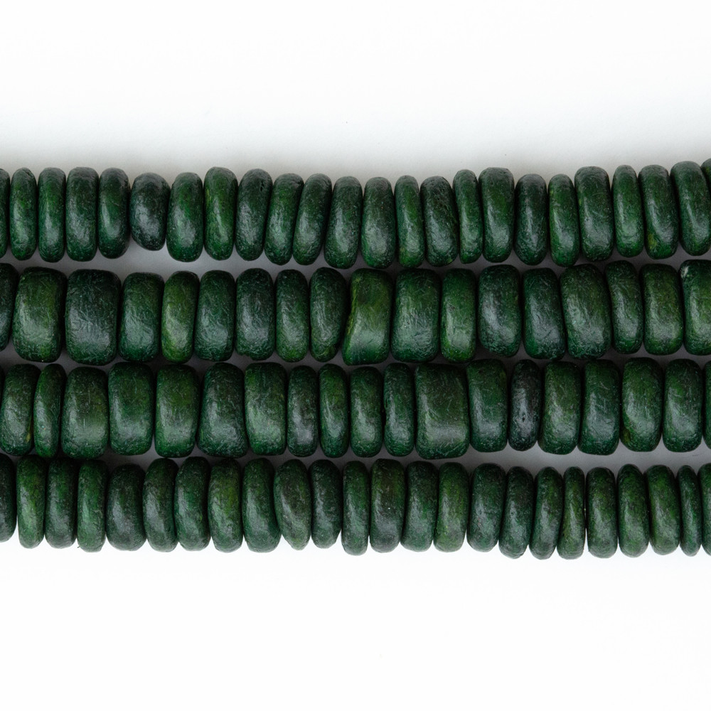 Koyu Yeşil Koyu Bambu Boncuk Bambu0003