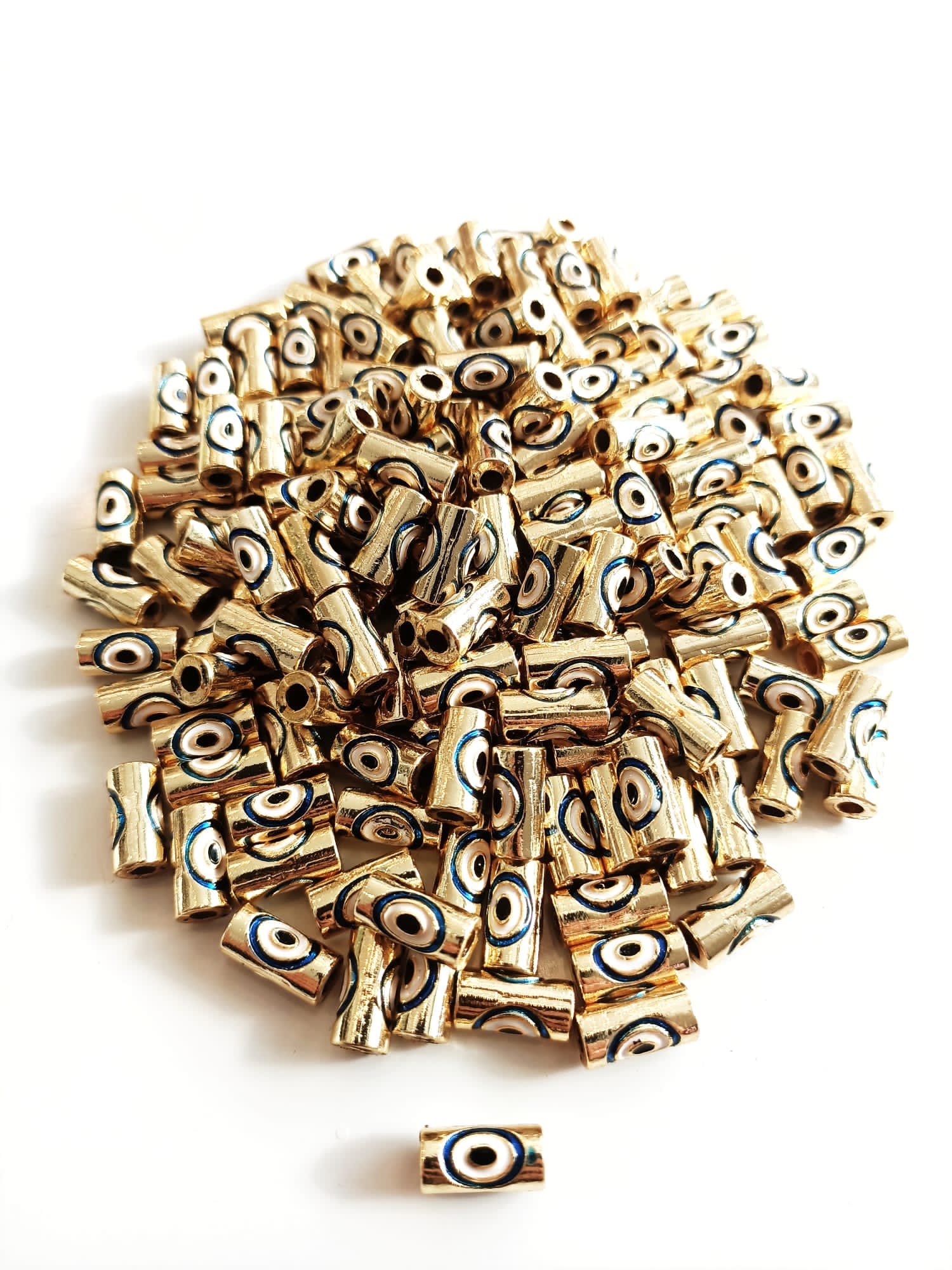 Altın Kaplama Silindir Nazar Takı Aparatı