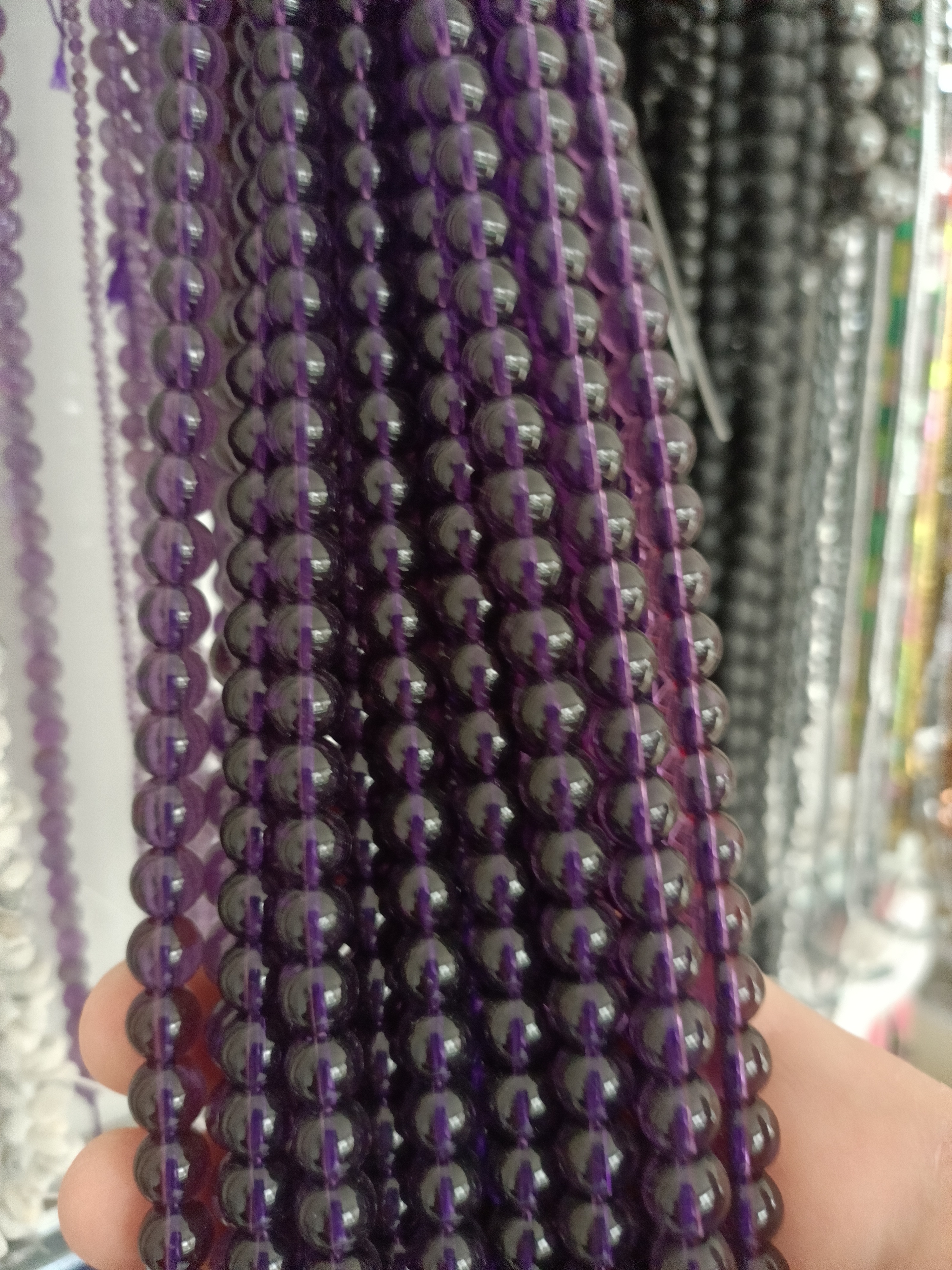 Ametist Doğal Taş 8mm.