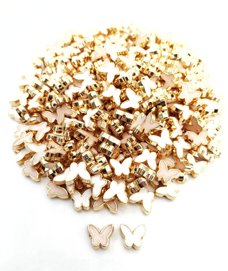 Gold Mineli Kelebek Ara Takı Malzemesi