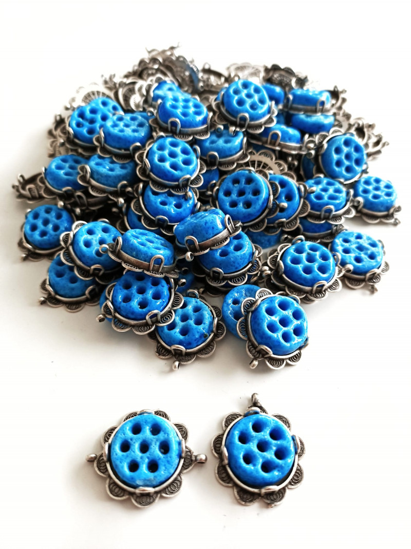 Zamak Kasalı Süryani Kolye-Bileklik Ucu