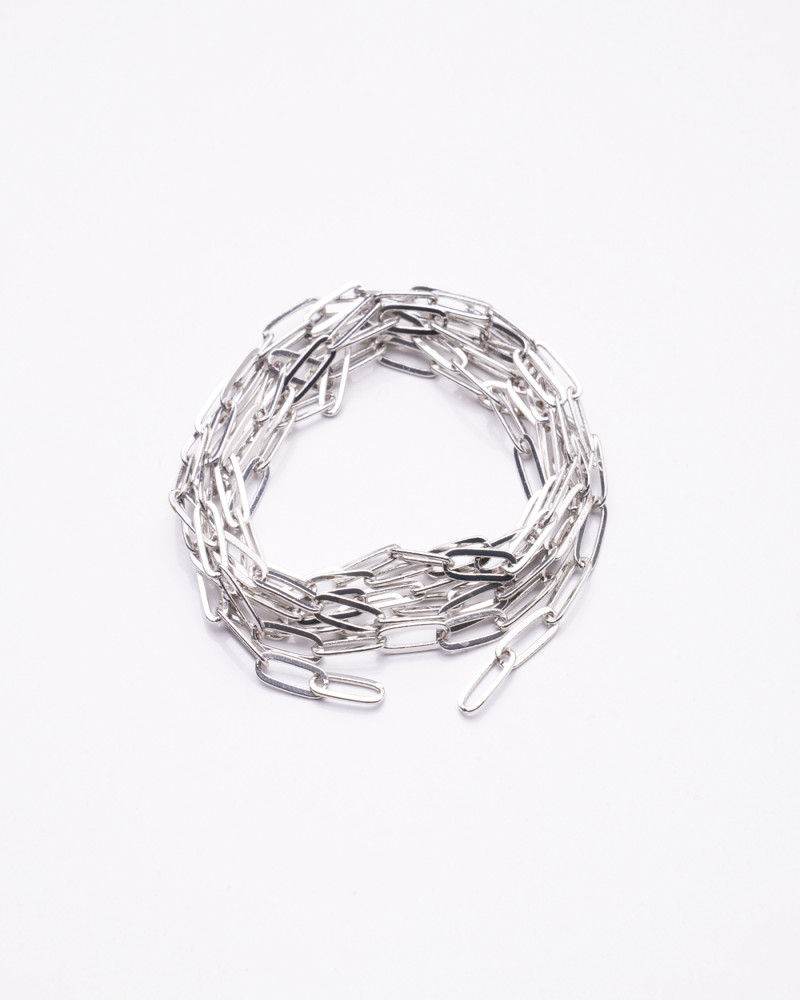  Gümüş Kaplama Zincir Tky0009