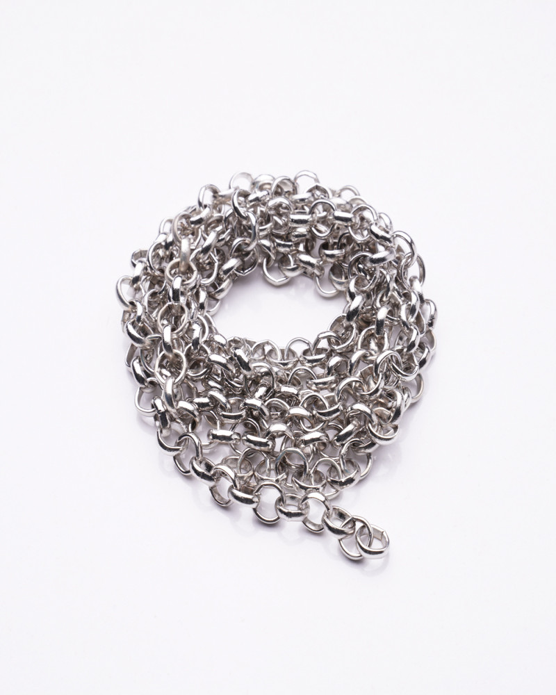  Gümüş Kaplama Zincir Tky0013