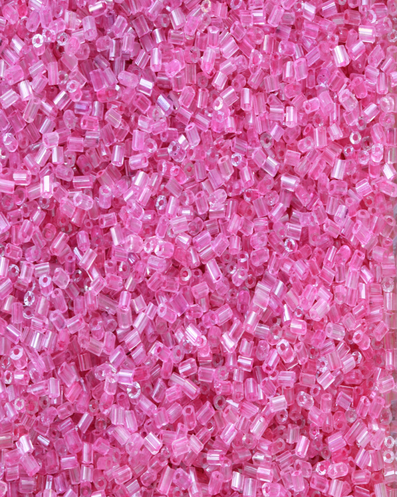 Fuşya Kısa Boru Kesme Boncuk Boru0007