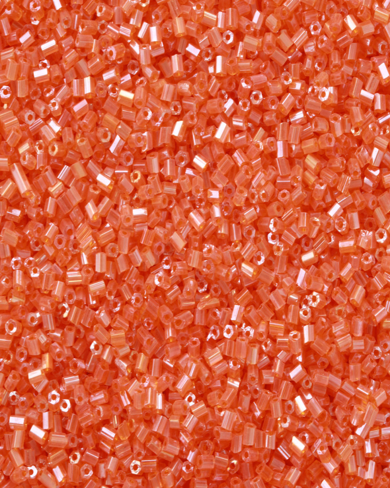 Turuncu Kısa Boru Kesme Boncuk Boru0057